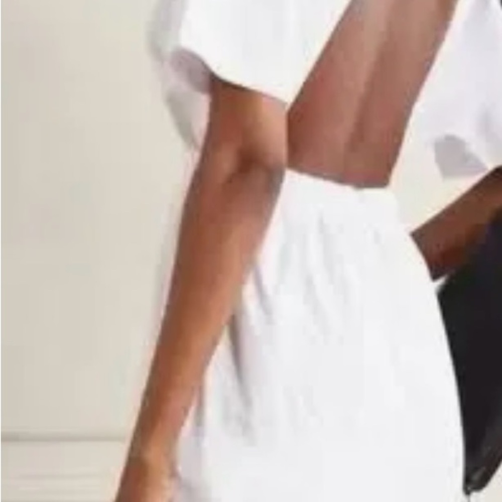 NINETY PERCENT White Open-Back COTTON Dress. NWT